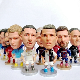 โมเดลฟิกเกอร์นักฟุตบอล Ronaldo Messi Neymar Dybala Beckham Zidane Modric ของเล่นสําหรับเด็ก
