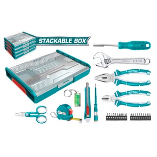 TOTAL ชุดเครื่องมือ 29 ชิ้น รุ่น THKTV02H291 (29 Pcs Stackable Tools Case Set)