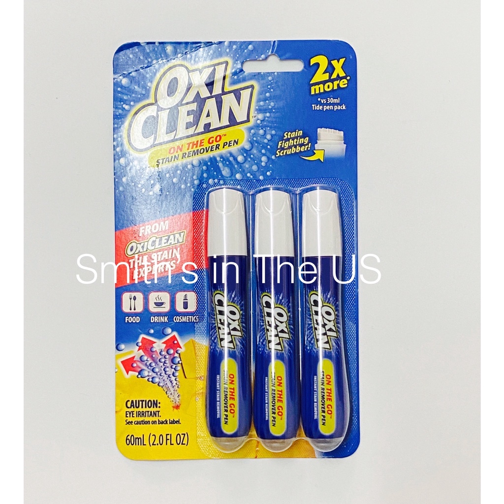 OxiClean On The Go Stain Remover Pen ปากกาลบรอยเปื้อนบนเสื้อผ้า ขนาด 60 ml (2oz) ของแท้นำเข้าจากอเมร