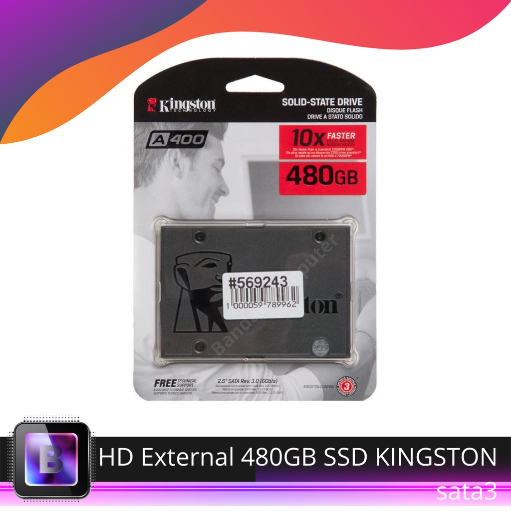 SSD KINGSTON HARD DISK EXTERNAL 480GB HARD DISK EXTERNAL SSD SATA3