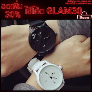 โค้ดGlam 30 30 % Bingo นาฬิกาข้อมือสําหรับผู้ชายผู้หญิงสีดําสีขาว