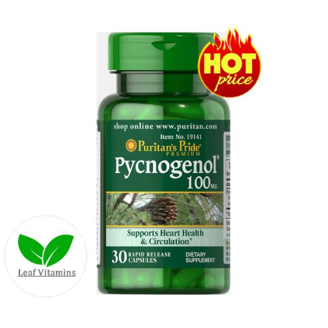 Puritan's Pride Pycnogenol 100 mg / 30 Capsules