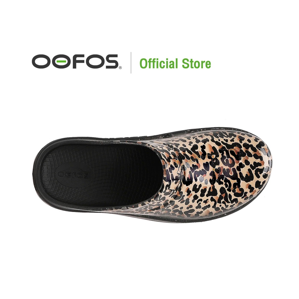 HOT OOFOS Recovery Footwear รุ่น Oocloog Luxe Leopard