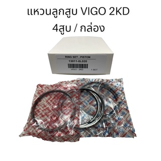 แหวนลูกสูบ VIGO 2KD(4สูบ/กล่อง)