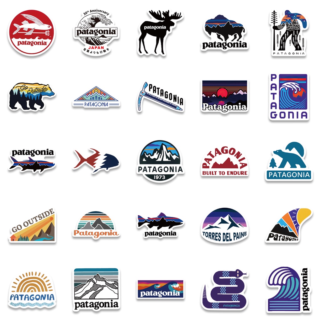 สติ๊กเกอร์แคมป์ปิ้งกลางแจ้ง 55 ชิ้น - สติ๊กเกอร์ไวนิลกันน้ําสําหรับกระเป๋าเดินทาง, สมุดบันทึก & ขวดน้ํา (การออกแบบแบรนด์ผจญภัย) - รูปที่ 4