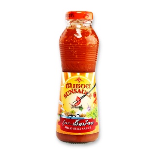 โปรโมชัน! ซันซอส น้ำจิ้มสุกี้ สูตรเข้มข้น 340 กรัม x 3 ขวด Sunsauce Hot Suki Sauce 340 g x 3