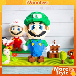 โมเดลบล็อกตัวต่อนาโน Super Mario Bros MOC ของเล่นสําหรับเด็ก