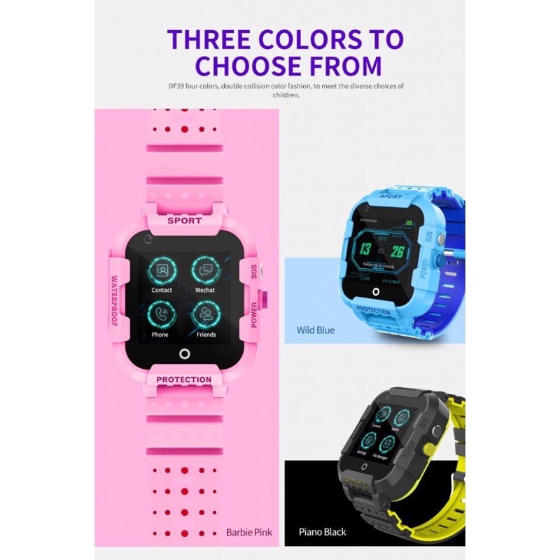 Best seller นาฬิกาเด็กรุ่น DF39 GPS Android วีดีโอคอล Video Call 4G WiFi รองรับภาษาไทย ฟังก์ชั่นครบ นาฬิกาบอกเวลา นาฬิกาข้อมือผู้หญิง นาฬิกาข้อมือผู้ชาย นาฬิกาข้อมือเด็ก นาฬิกาสวยหรู