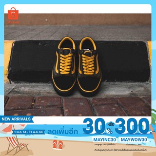 เหลือ3491เมื่อใส่โค้ด: MAYWOW30 Vans Old Skool   Black-Yellow color   (ดำ-เหลือง) รองเท้าผ้าใบแฟชัน ลุคเท่ เข้ม สีสวย รา