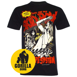 Gorilladumb เสื้อยืดลายวงดนตรี สคิด โรว์ Sebastian Bach The Skid Row