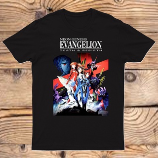 เสื้อยืดพิมพ์ลายprintingเสื้อยืด พิมพ์ลาย Neon Genesis Evangelion Meets Garfield And Friends สําหรับผู้ชายS-4XL