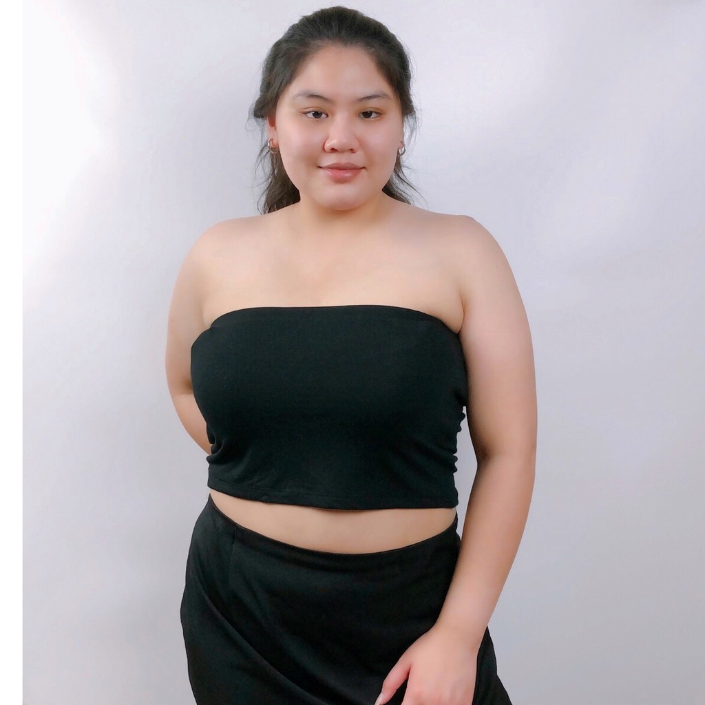 🔥 ( ½ เกาะกลาง ไซส์ XXL ) 🔥เกาะอกสาวอวบ สาวพลัสไซส์ แบรนด์ CHOTYSHOP KX ไซส์ใหญ่ bigsize croptop