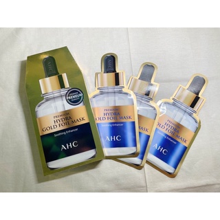 มาสก์หน้า AHC Premium Hydra Gold Foil Mask 5 ชิ้น ต้านริ้วรอย ล็อคความชุ่มชื้น