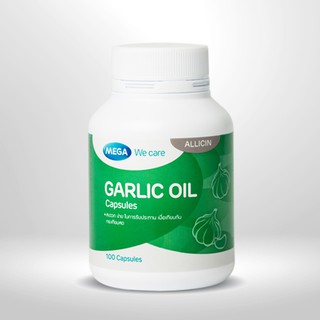 Mega We Care Garlic Oil 100 Capsules เมก้า วีแคร์ การ์ลิคออยด์ น้ำมัน กระเทียม100 แคปซูล exp.2/2024