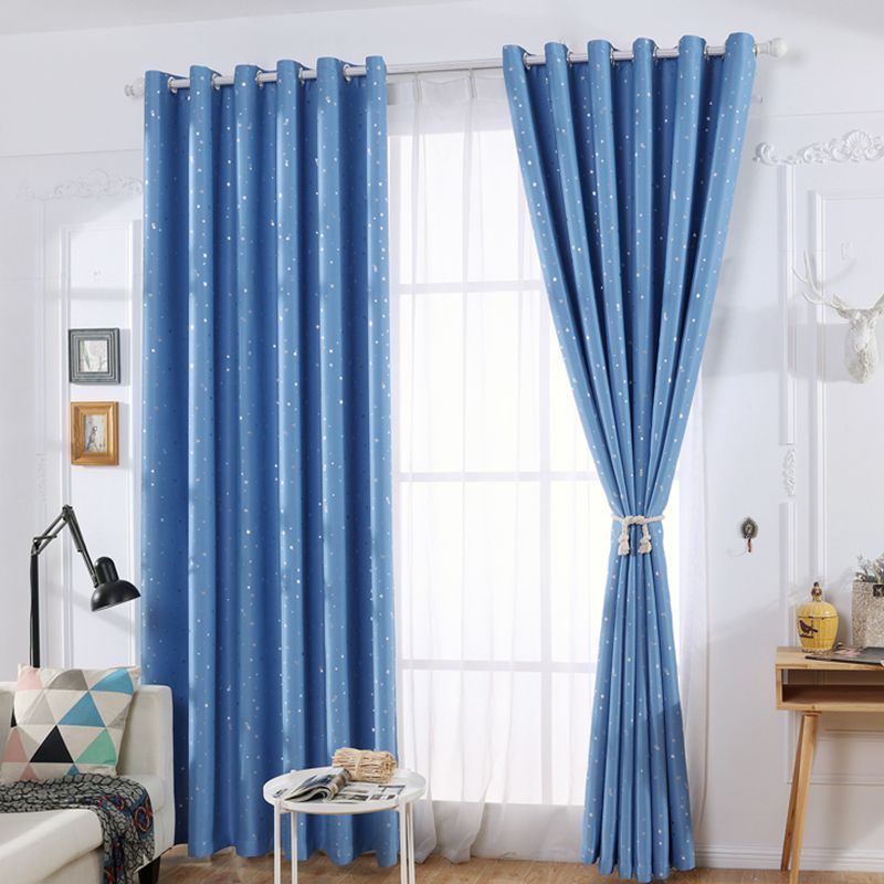 แนะนำ ผ้าม่าน ผ้าม่านหน้าต่าง  ประตู ผ้าม่านกันแสง กันยูวี ลายดาว ราคาพิเศษ มีเก็บเงินปลายทาง