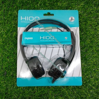 หูฟังRapoo H100 Plus หูฟัง พร้อมไมค์มาพร้อมสายแปลงแยก ไมค์โครโฟน และเสียง สำหรับต่อคอมพิวเตอร์