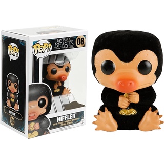 กล่องฟิกเกอร์ Funko Pop Fantastic Beasts and Where To Find Them Niffler Flocked ขนาด 9 ซม. ไม่รวมของสะสม