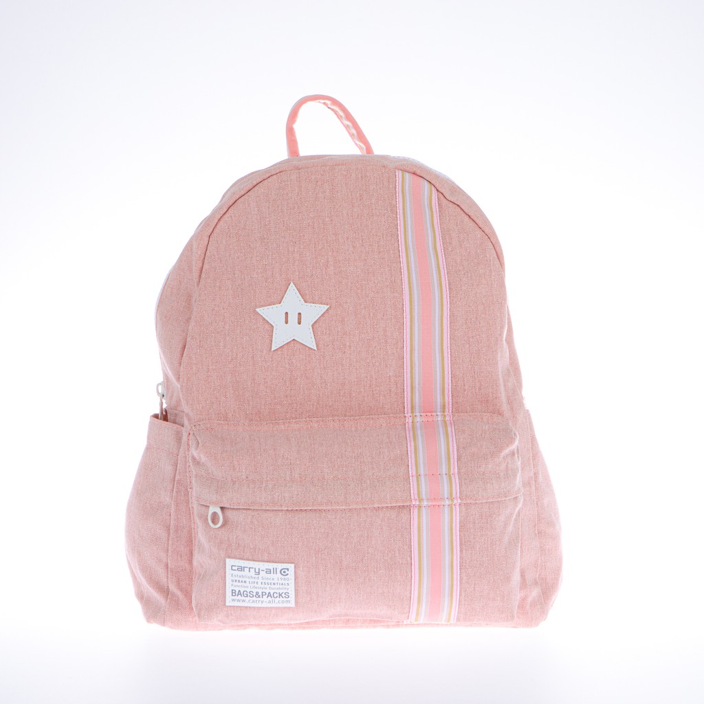 Carry-All กระเป๋าเป้สะพายหลังแฟชั่น ขนาด 27x33x12 ซม. CANXG-5002 สีชมพู (แคร์รี่ออล์)