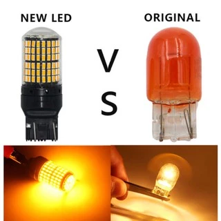 หลอดไฟเลี้ยว /ถอย /เบรค LED 144SMD (1คู่) ขั้วเขี้ยว/เสียบ 1156 1157 T20 7440 7443 เลือกขั้วได้ 12V