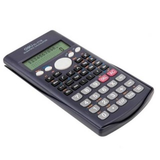 Deli 1710 Scientific Calculator เครื่องคิดเลขวิทยาศาสตร์ ฝาปิดสไลด์ปิดอัตโนมัติ 