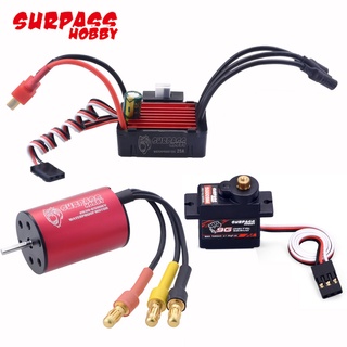 Surpass Hobby มอเตอร์เซอร์โวไร้แปรงถ่าน กันน้ํา 2030 6500 7200 4500KV 2S 25A ESC S0009M 9g 1.9KG สําหรับรถยนต์ 1:18 1:20 Tamiya Axial