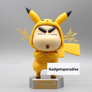 ฟิกเกอร์ PVC รูป Pokemon Crayon Shin-chan Pikachu ขนาด 17 ซม.