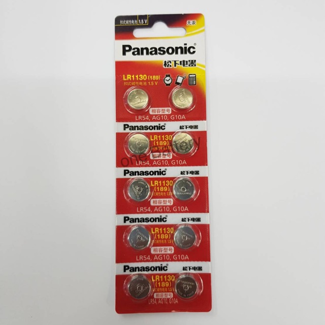 ถ่านPanasonic เบอร์ LR1130 HK(1 แพค 10 ก้อน)