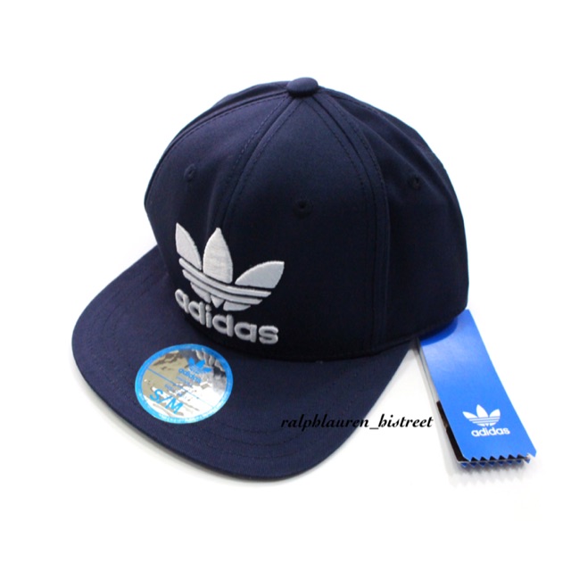 Adidas trefoil logo snapback trucker cap