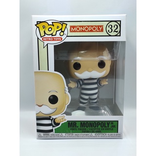 Funko Pop Board Game Monopoly - MR. Monopoly [In Jail] #32 (กล่องมีตำหนิ)