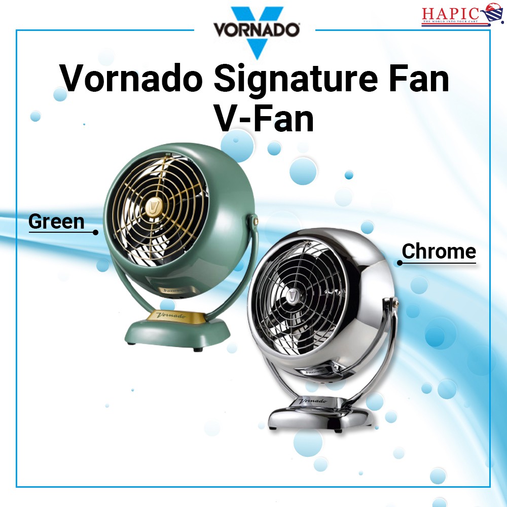 Vornado VFAN Vintage Air Circulator Fan, Chrome