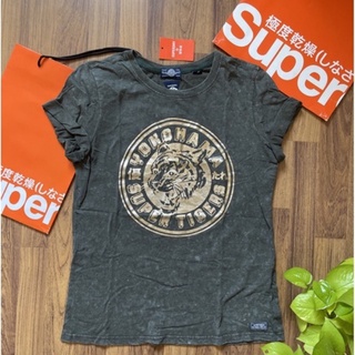 Super Dry/Classic Foil Tee เสื้อยืดคอกลม