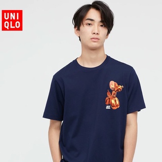 Uniqlo เสื้อยืดแขนสั้น พิมพ์ลาย JEFF KOONS สําหรับผู้ชาย และผู้หญิง 443584 ยูนิโคล่