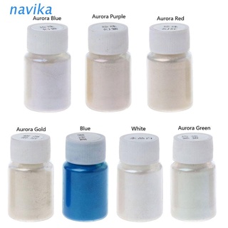 Nav เมจิกออโรร่าเรซิ่น Mica สีมุกทําเครื่องประดับ 7 สี