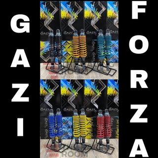 โช๊คหลังแก๊สแท้แบรนด์GAZI SUPREME RX FORZA 300/350 และ ADV 350 สีดำ ความยาว 380/400 mm