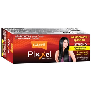 โลแลน พิกเซล ครีมยืดผมถาวร สำหรับผมแข็งแรง เส้นใหญ่ หยิกยาก 110g LOLANE PIXEL STRAIGHTENING CREAM 1กล่อง