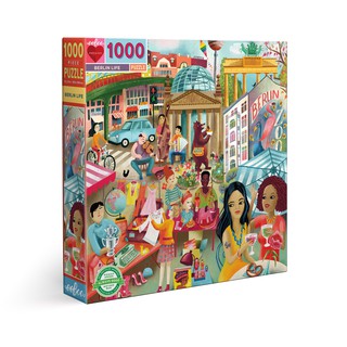 eeBoo Berlin 1,000 Pc Sq Puzzle - จิ๊กซอว์รูปชีวิตชาวเบอร์ลินแบบ 1,000 ชิ้น