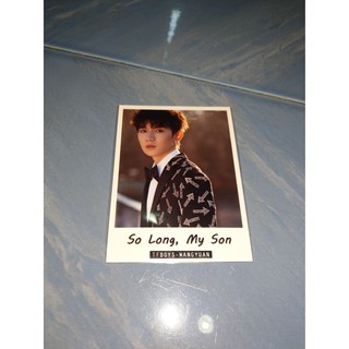 (ของแท้ 100%) Photo Card TFBOYS - WANG YUAN หวังหยวน จากหนังเกาหลี So long, My son