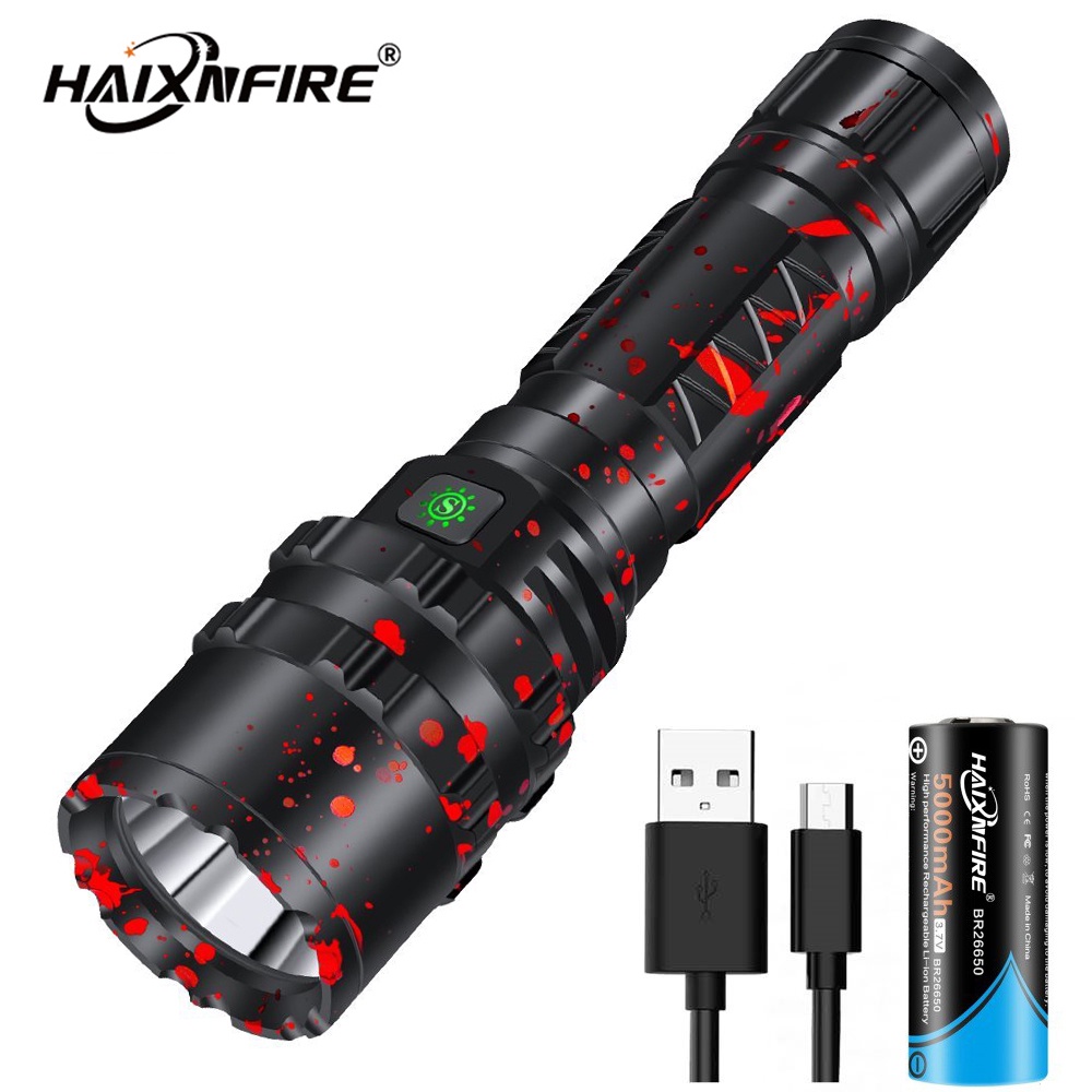 Haixnfire G200 ไฟฉาย LED 8000LM XHP50.2 กันน้ํา สว่างพิเศษ