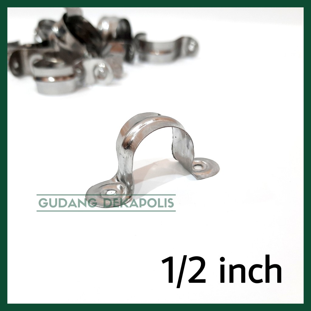 1/2" INCH PIPE CLAMP OMEGA THICK PIPE CLAMP