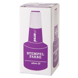 หมึกเติมแท่นประทับ 28 ซีซี. สีม่วง ตราม้า/Stamp Pad Refill Ink 28 cc. Purple Horse Brand