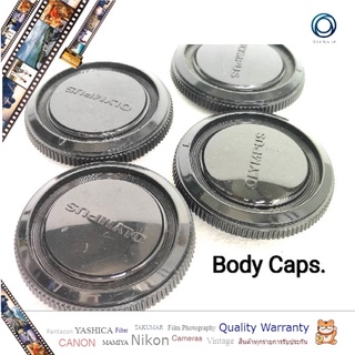 ฝาปิดบอดี้กล้อง OLYMPUS camera body CAP , lot of 2, OM mount  for OM1 OM2 OM4 OM10 OMPC OMG