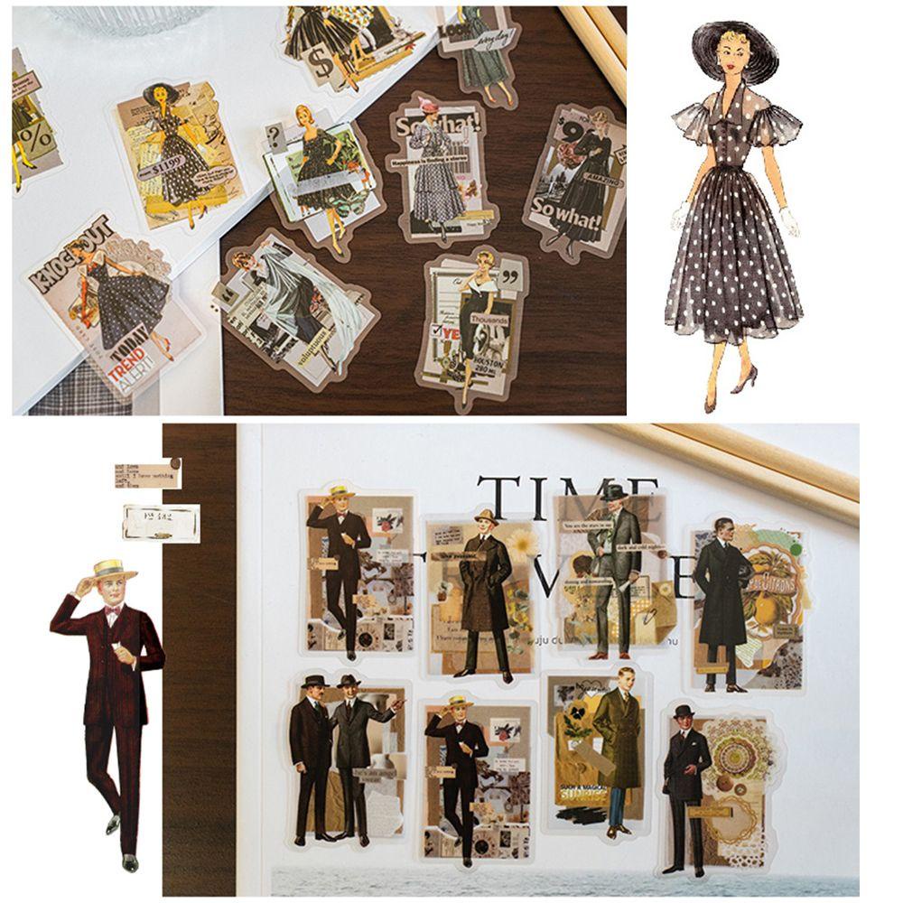 ALMA Men's Women's Clothing Stationery Sticker DIY Masking Tape Fashion ...