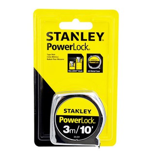 STANLEY ตลับเมตร 3เมตร.  33-231 Power Lock  สแตนเลย์