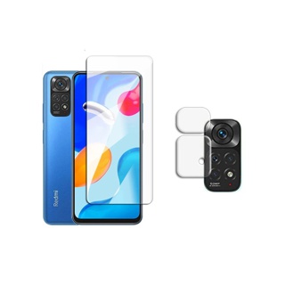 3-in-1 ฟิล์มกระจกนิรภัยกันรอยหน้าจอ สําหรับ Xiaomi Redmi Note 11 Pro 5G Redmi Note 11 11s 10T 10 Prime 10S 5G 4G 9s 9 Pro Max