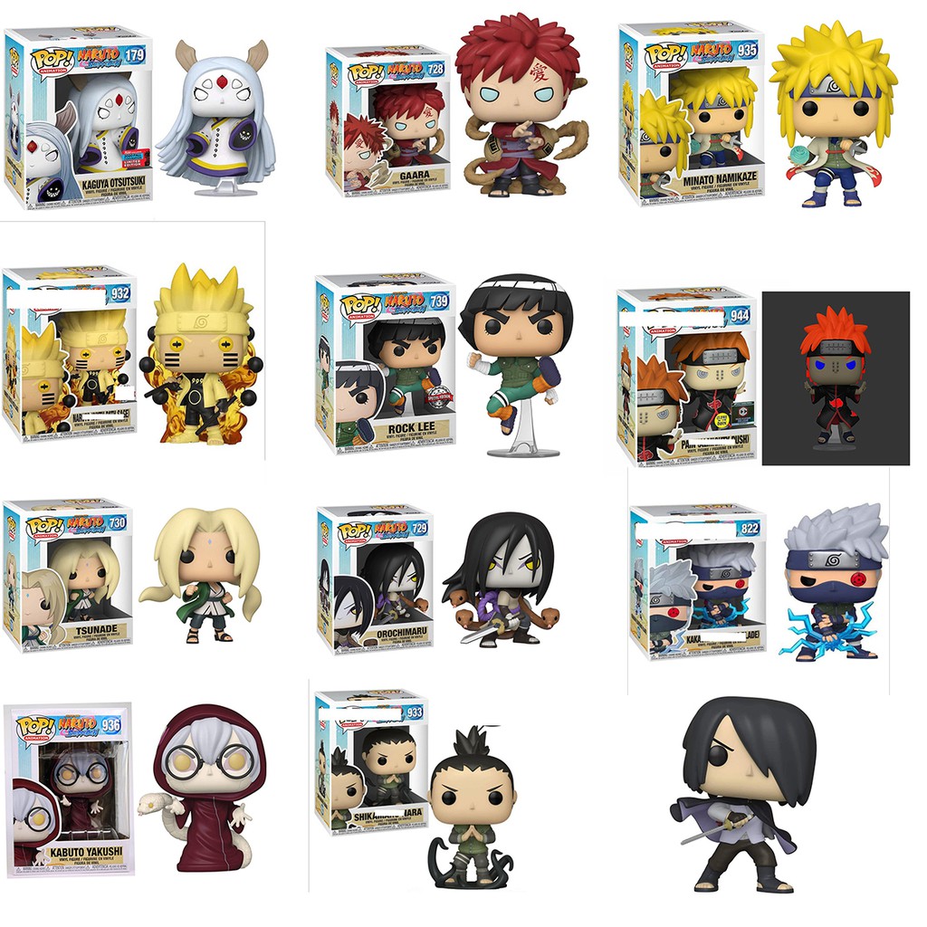 FUNKO ฟังโก้ป๊อป! นารูโตะSasuke GaaraปวดMino Kakashi Kaguya OtsutsukiไวนิลAction Figureของเล่นตุ๊กตา