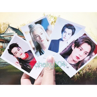 พร้อมส่ง!  โพลารอยด์พร้อมลายเซ็นต์  หวังเฮ่อตี้ (ดีแลน หวัง, Dylan wang)  4 ใบ *มีเก็บเงินปลายทาง*