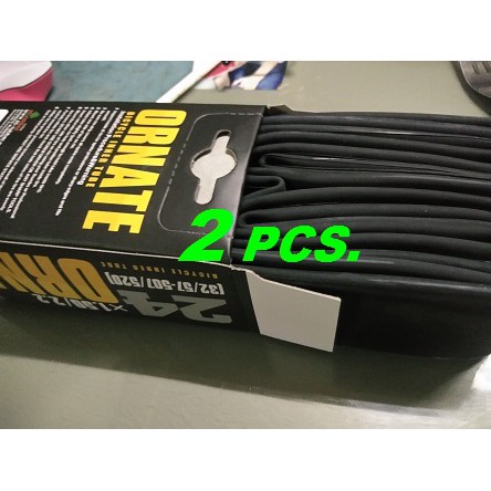 2Pcs ยางในจักรยาน 24x1.50/2.2[32/57-557/520] AV48 ORNATE ยางใน จักรยาน 24นิ้ว x1.95 x1.75 จำนวน2เส้น แพคคู่ คุณภาพดี - รูปที่ 2