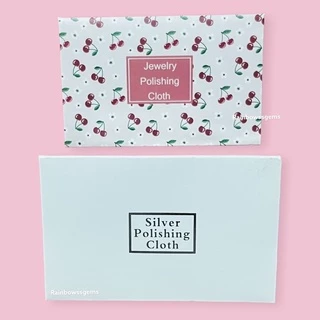 (พร้อมส่ง) Silver Polishing cloth ผ้าเช็ดทำความสะอาด เงิน จิวเวลรี่