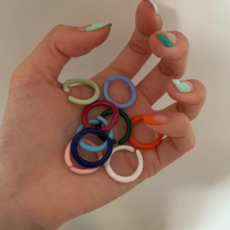 HER OBJECTIVE_HER CANDY RING (ตรวจสอบสีที่ทุกครั้งก่อนสั่ง ถ้าไม่ได้สอบถามทางร้านจะคละสีไปให้1setมี3