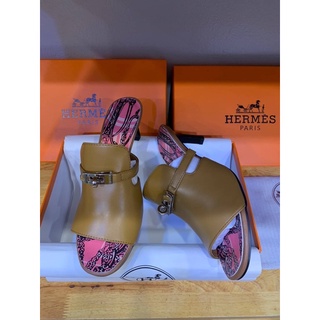 รองเท้าหนังส้นสูง แอรเมส shoes Size 36-40 งานออริ